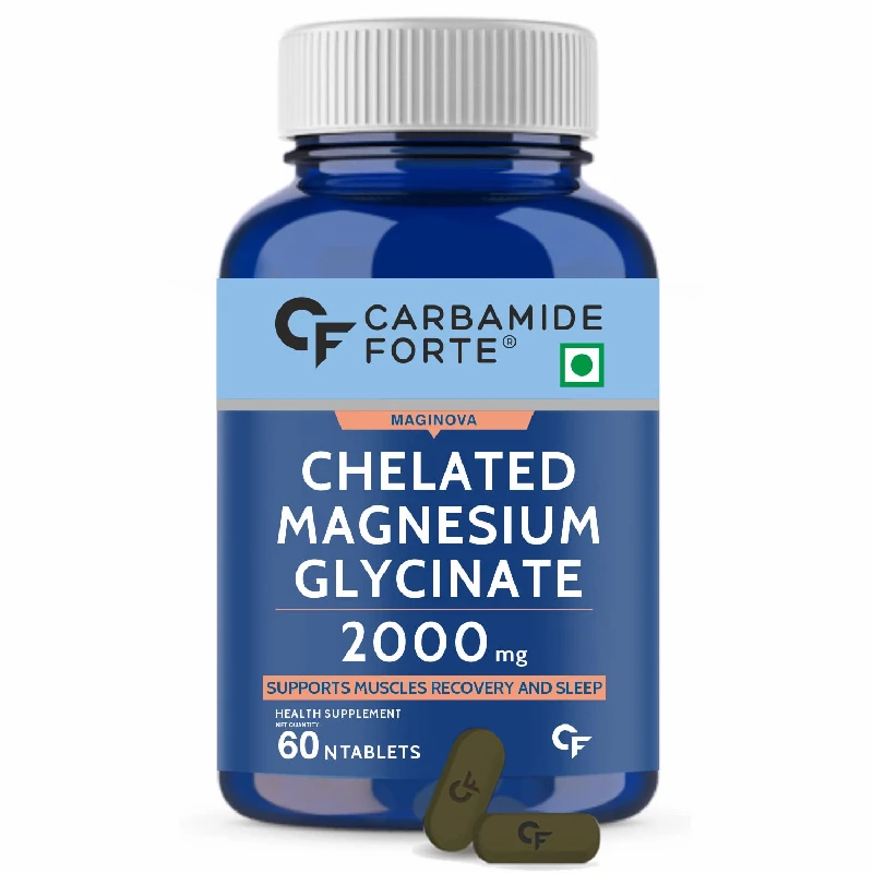 Carbamide Forte Veg Omega 3 Tablets  & Carbamide Forte Chelated Magnesium Glycinate Supplement Combo Pack, 60 Tablets-5.webp